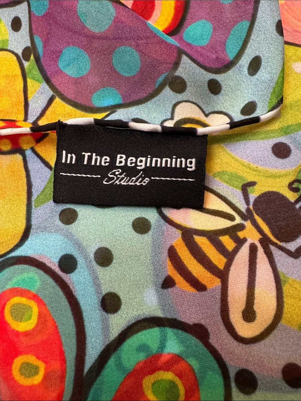 Floral Silk Scarf (66”x 20”) - Picture 2 of 6